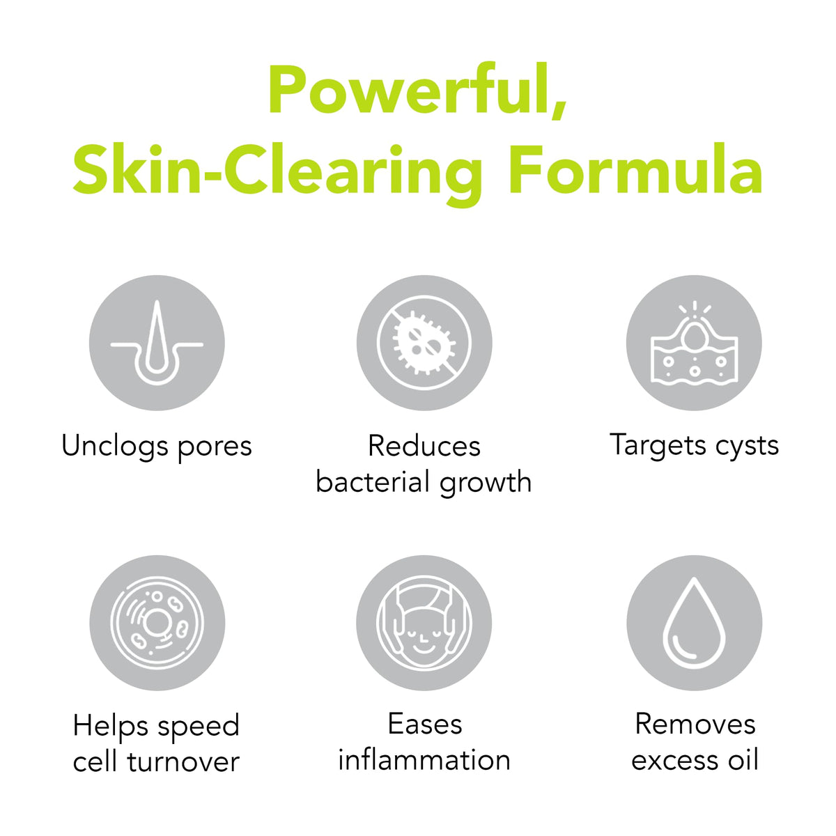 humane Acne Body Wash bottle with label details