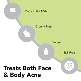 humane Acne Body Wash with natural ingredients