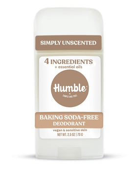 HUMBLE SIMPLE AND TRUE. Simply Unscented Deodorant front view