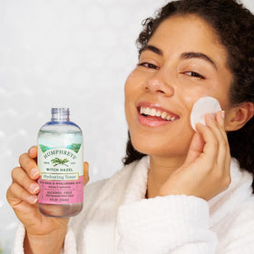 Humphreys Witch Hazel Hydrating Toner on a bathroom counter