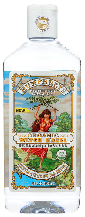 Humphreys Witch Hazel Organic Toner 16 Ounce front view