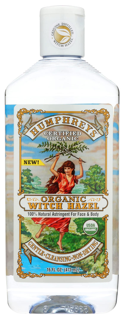 Humphreys Witch Hazel Organic Toner 16 Ounce front view
