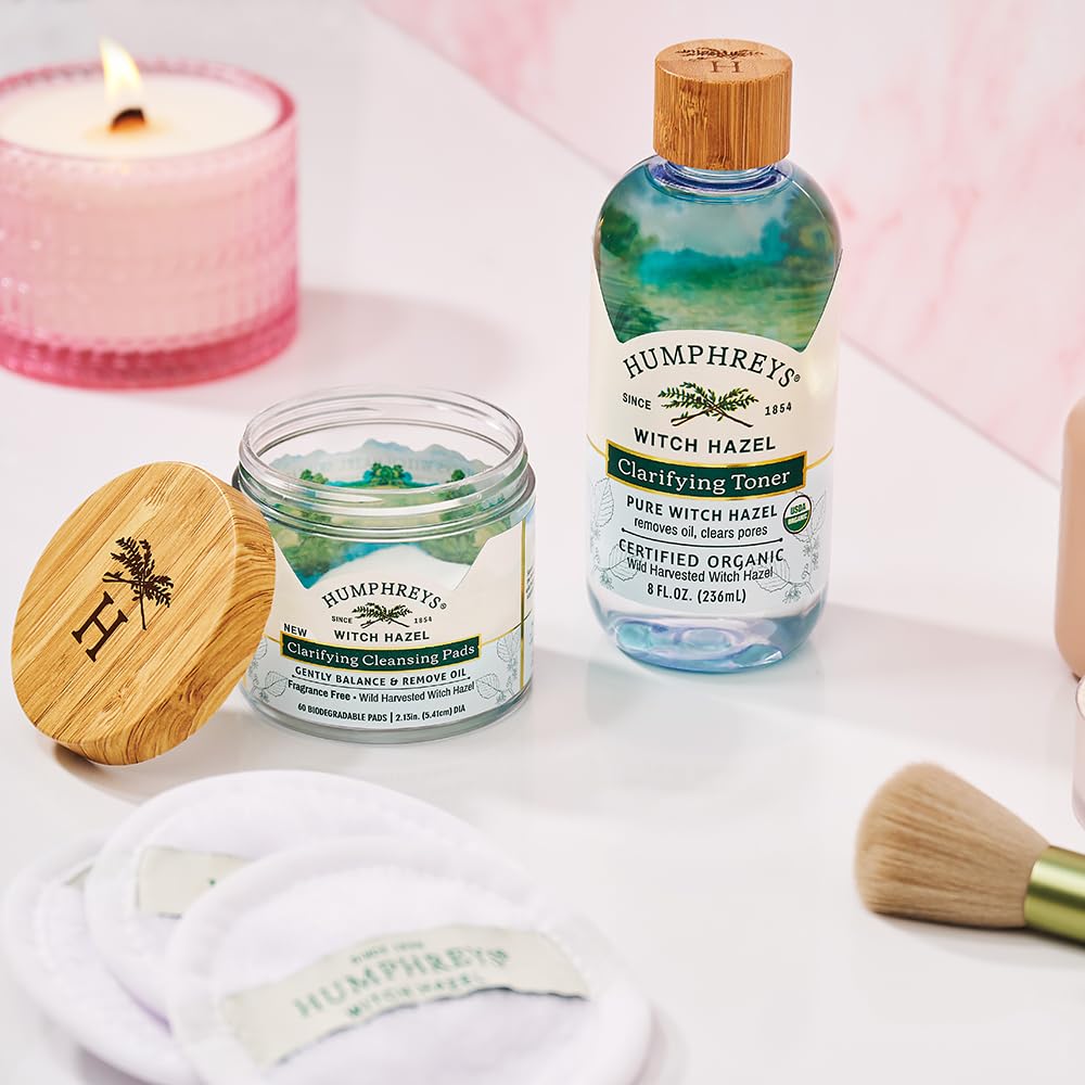 Humphreys Witch Hazel Toner with fresh herbs