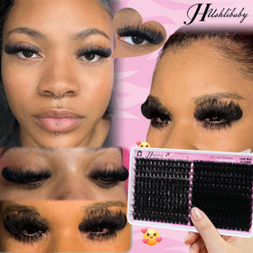 Hushlibaby Lash Clusters 0.05mm cotton band detail