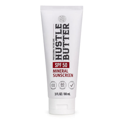 Hustle Butter Deluxe Tattoo Aftercare Sunscreen SPF 50 3 oz front view