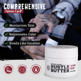 Hustle Butter Tattoo Aftercare Wrap in packaging