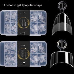 HWHUNO nail tips packaging with 480 pieces