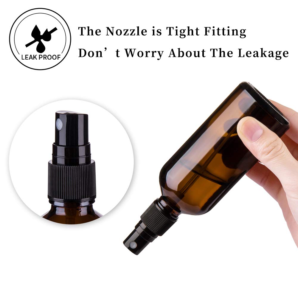 Hydior Amber Glass Spray Bottle in a lifestyle setting