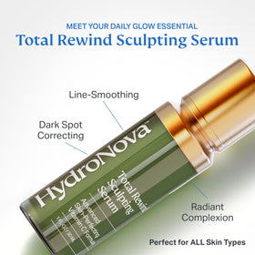 HYDRONOVA Total Rewind Serum packaging with ingredients list