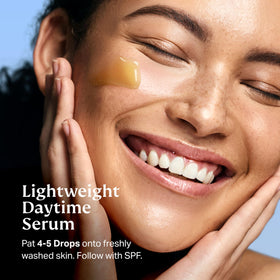 HYDRONOVA Total Rewind Serum with skincare products