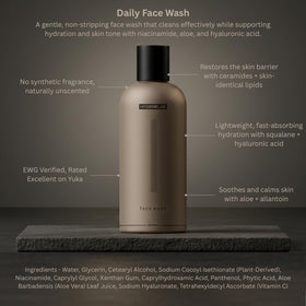 HygieneLab Face Wash with ingredients like Aloe and Vitamin C