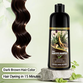 Hynqor Dark Brown Hair Dye Shampoo 540g back view