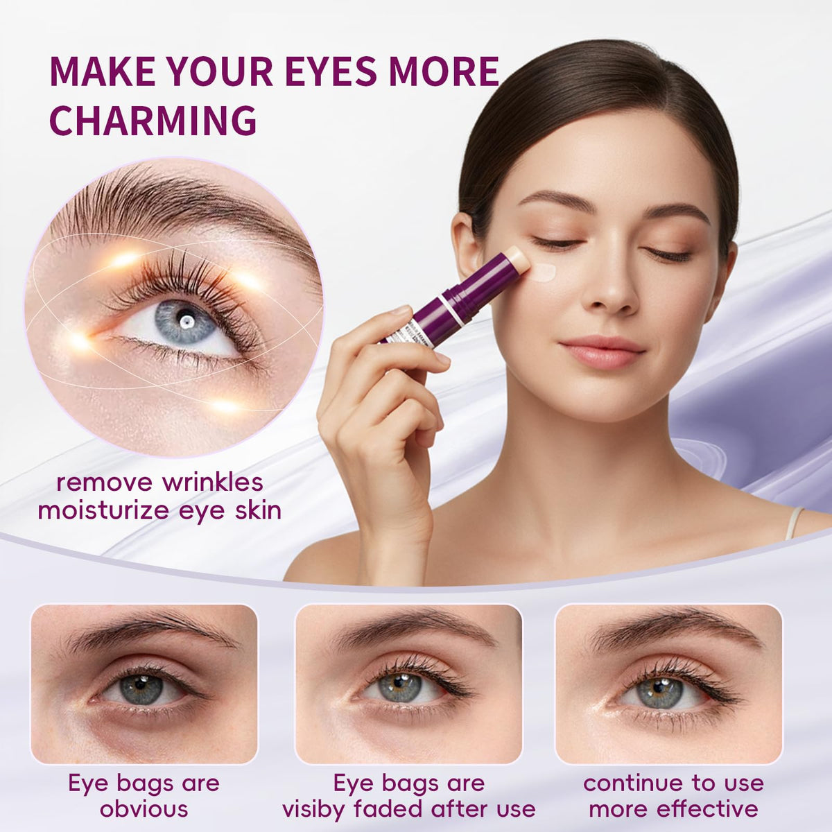 Hypoaled Calcium Multi Balm Stick in use on lips
