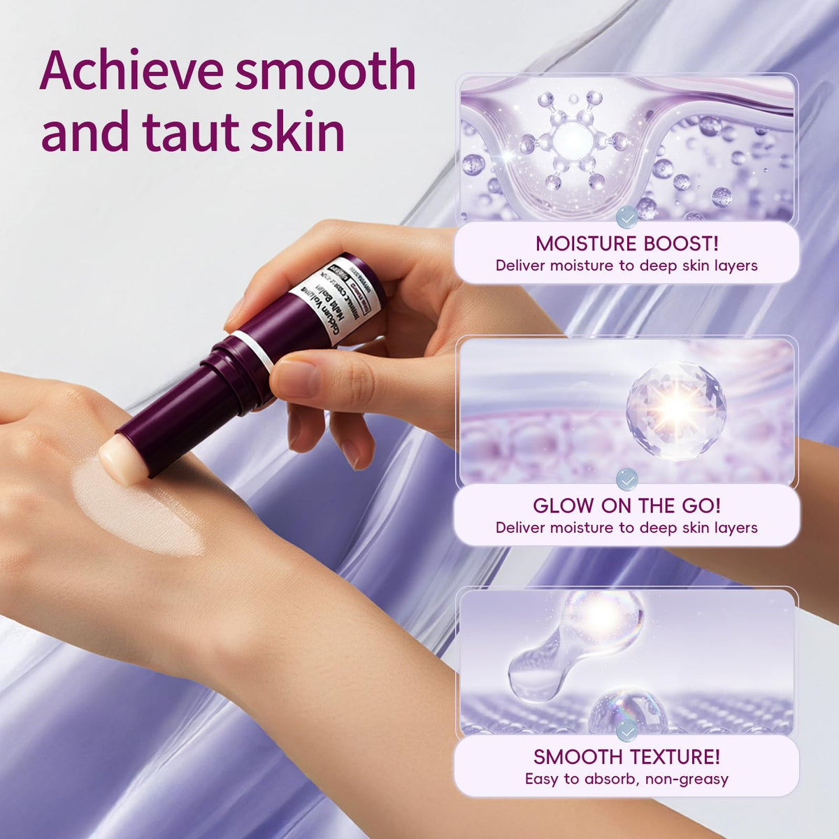 Hypoaled Calcium Multi Balm Stick on a travel bag