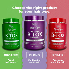 I Belli Capelli Ravenna Hair B-tox product details on display