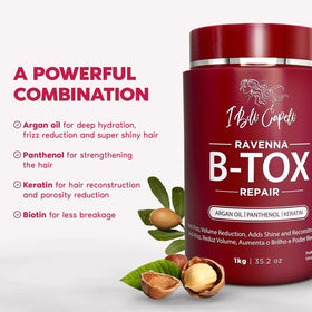 I Belli Capelli Ravenna Repair Hair B-tox application process