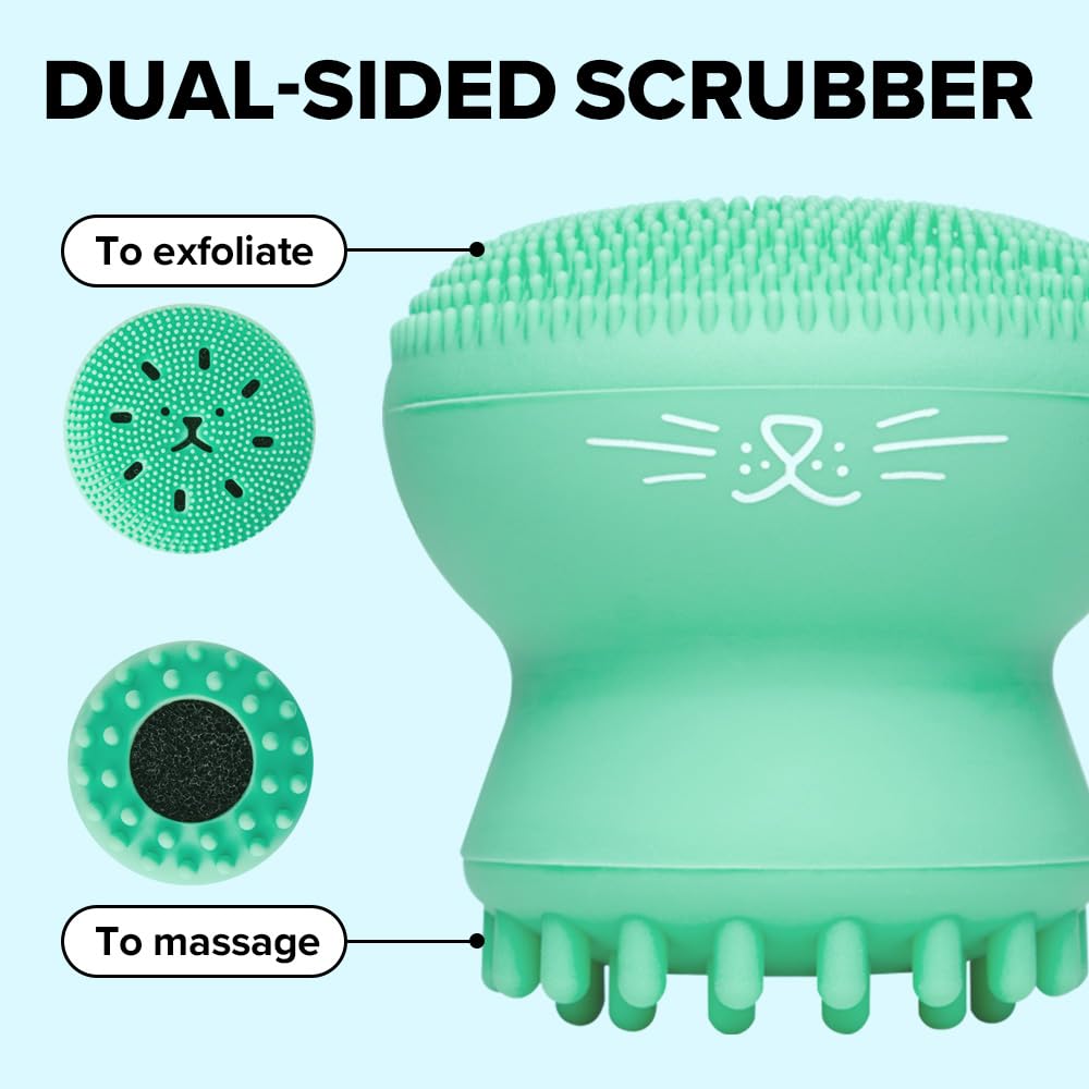 I DEW CARE Cleansing Tool showing dual-sided design with sponge