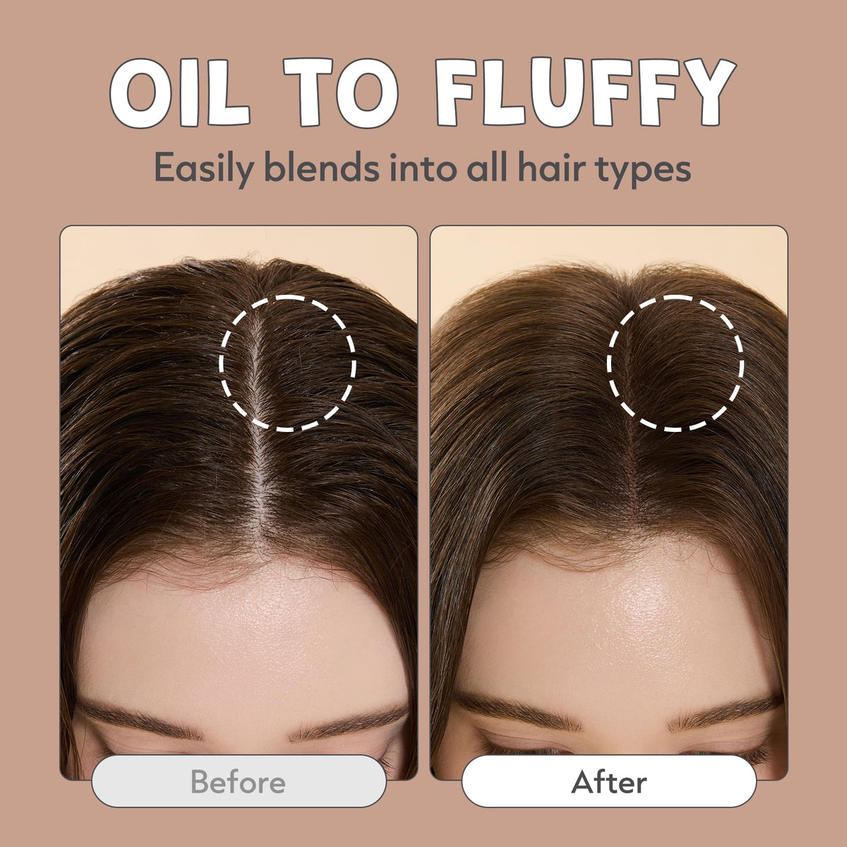 I DEW CARE Tap Secret Mattifying Dry Shampoo Powder Light Brown powder texture