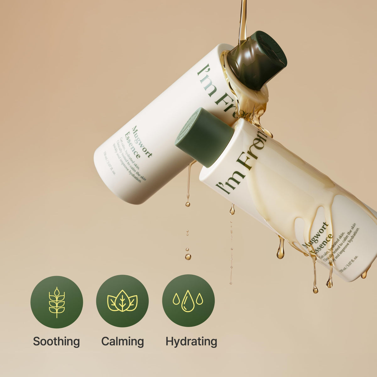 I'm from Mugwort Essence bottle back view