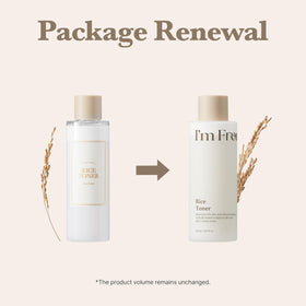 I'm From Rice Toner bottle with milky texture