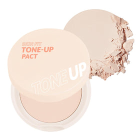 I'M MEME Compact Skin Fit Tone Up Pact front view with packaging