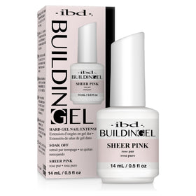 IBD Building Gel Sheer Pink 0.5 oz bottle front view