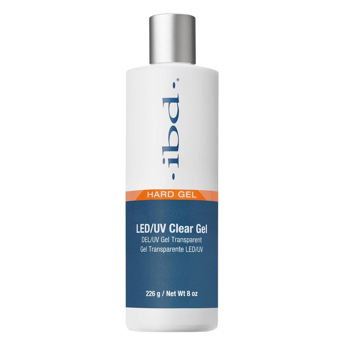 IBD Hard Gel Builder for Nails 8 oz clear bottle front view