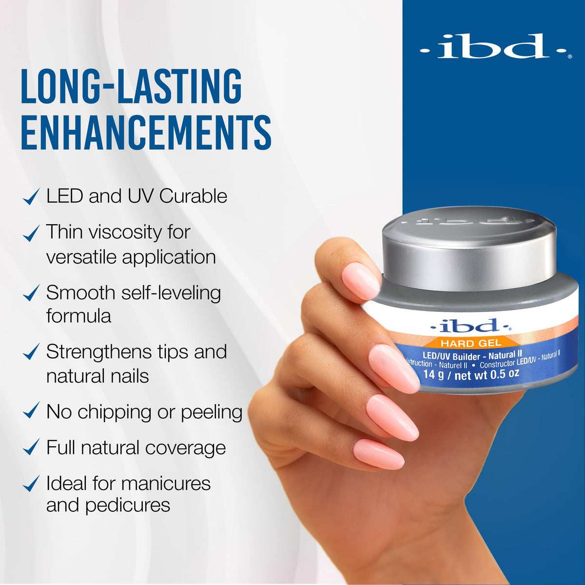 IBD Hard Gel Builder Gel 0.5 oz texture close-up