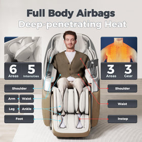 iBooMas P03 4D Massage Chair with air compression massage mode