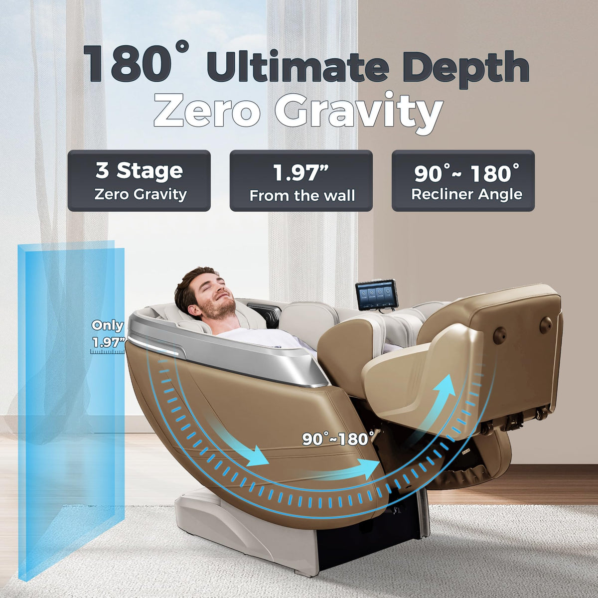 iBooMas P03 4D Massage Chair with SL Track design