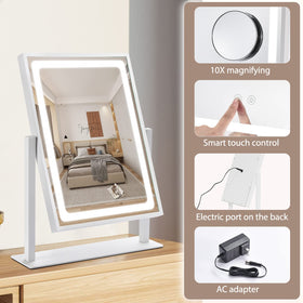 IBRIGHTSO Vanity Mirror displaying warm LED lighting