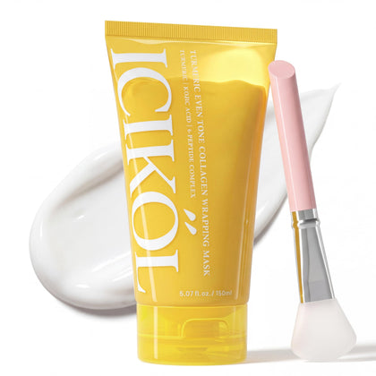 ICIKOL Turmeric Collagen Night Wrapping Mask 5.07 oz front view