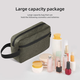Icramsy Travel Toiletry Bag deep green hanging