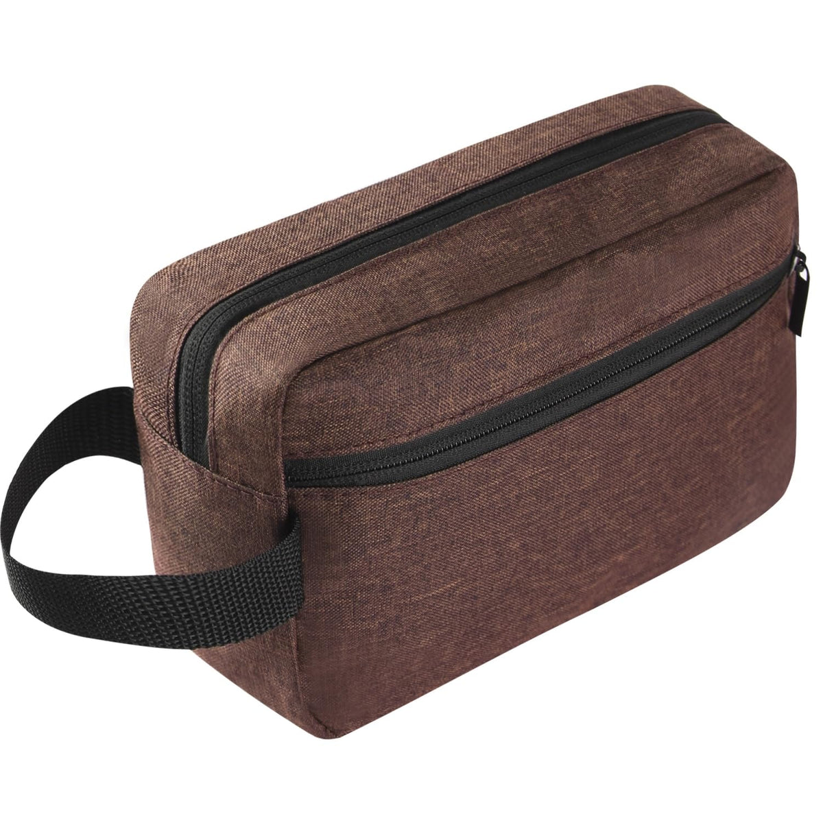 Icramsy Travel Toiletry Bag front view in brown