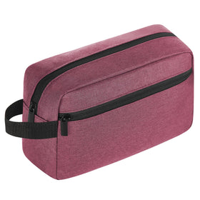 Icramsy Travel Toiletry Bag front view in purplish red