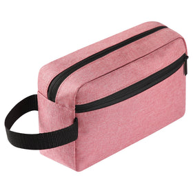 Icramsy Travel Toiletry Bag in dusky pink front view