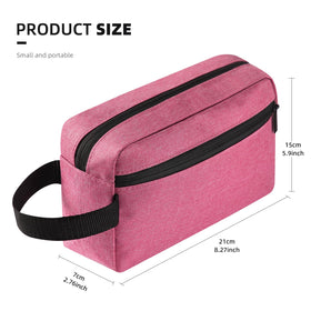Icramsy Travel Toiletry Bag interior with toiletries
