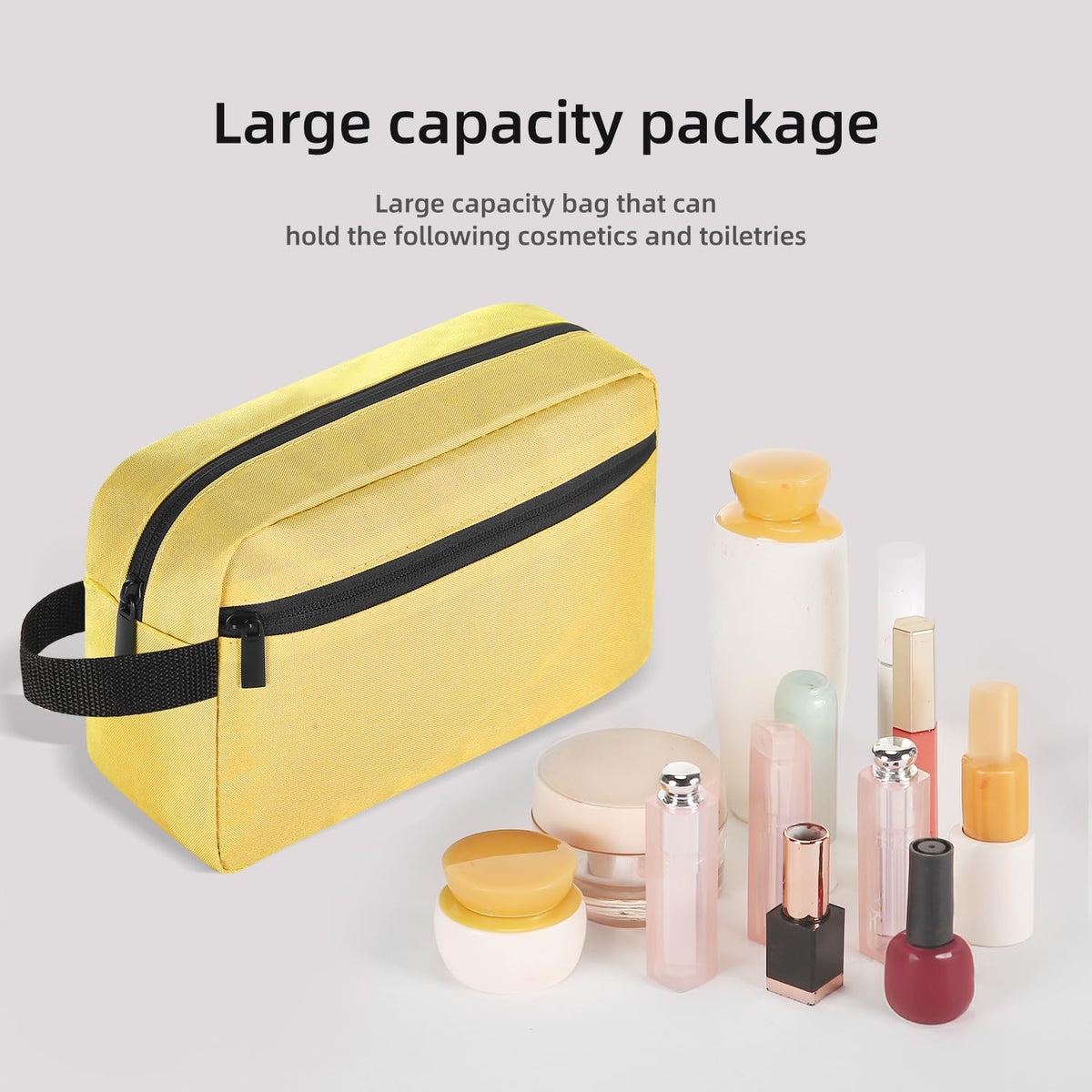 Icramsy Travel Toiletry Bag open showing interior