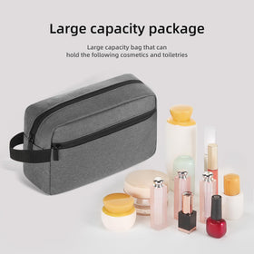 Icramsy Travel Toiletry Bag open showing interior space