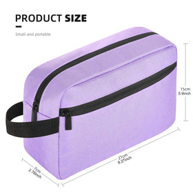 Icramsy Travel Toiletry Bag purple open view showing interior