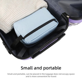 Icramsy Travel Toiletry Bag Sky Blue interior view