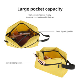 Icramsy Travel Toiletry Bag with toiletries inside