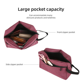Icramsy Travel Toiletry Bag with toiletries inside