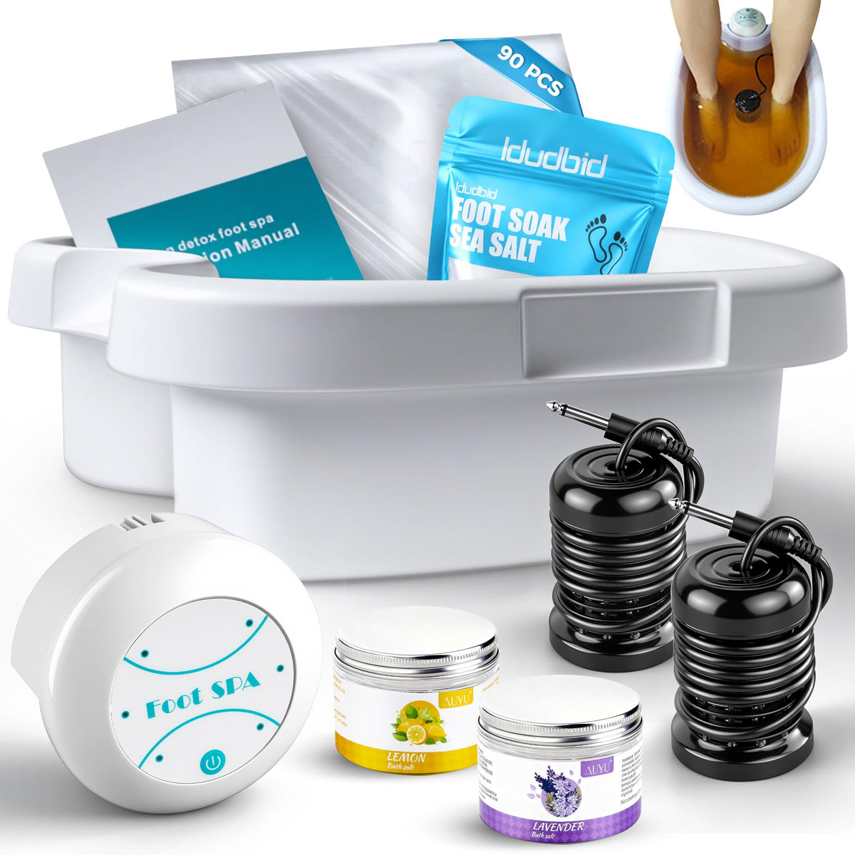 Idudbid Ionic Foot Bath Detox Machine front view