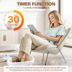 Idudbid Ionic Foot Bath Detox Machine in use with feet inside