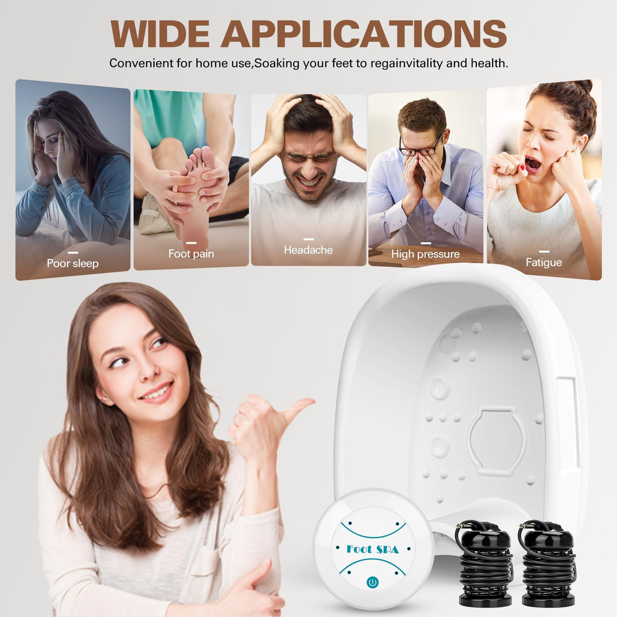 Idudbid Ionic Foot Bath Detox Machine packaging and contents