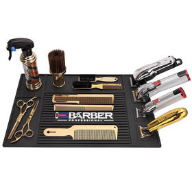IEBARBER Magnetic Barber Mat non-slip surface close-up