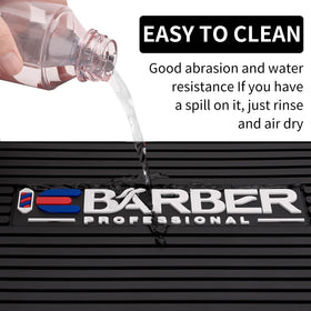 IEBARBER Magnetic Barber Mat showing magnetic slots for clippers