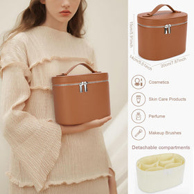 IEMIEBOAMGNOY Makeup Bag lifestyle scene on a vanity
