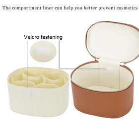 IEMIEBOAMGNOY Makeup Bag packed with cosmetics and toiletries